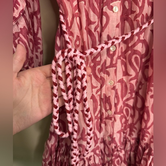 Oliphant Pink and White Patterned Dress - Picture 7 of 11